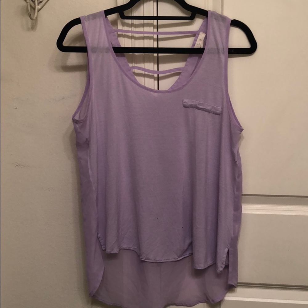 Purple tank